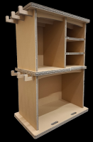 ■タイトル：SGW書類棚●コメント：弊社内では段ボール屋さんらしく段ボール製の　　　　　　書類棚を使用しております。　　　　　　自社製造ですので、使用者に合わせて棚の組み　　　　　　合わせを変えられるのが魅力です。　　　　　　★弊社ではオリジナル段ボール製品の制作も　　　　　　　請け負っておりますので、興味のある方は　　　　　　　お気軽にお問い合せ下さい。　　　　　　　